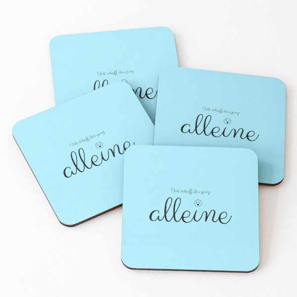 Item preview, I can do this all by myself, design with a meaningful saying in German designed and sold by Pflugart.