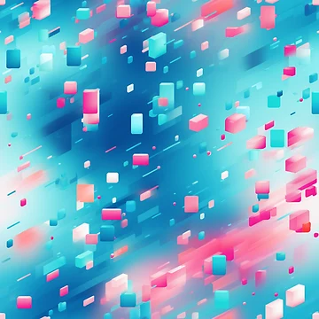 Artwork thumbnail, Gaming Pattern - Cube Explosion Sticker by IntristedAI