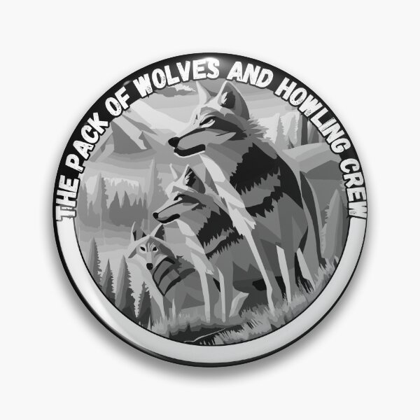 Item preview, The Pack of Wolves And The Howling Crew designed and sold by KrisRubinArt.