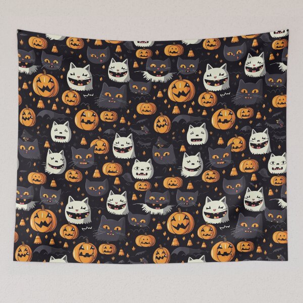 Item preview, Haunted Halloween seamless pattern designed and sold by Phumtanis66.