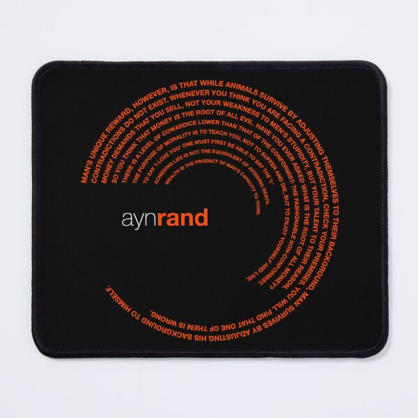 Item preview, Ayn Rand famous quotes poster [orangered] designed and sold by CMYKStudio.