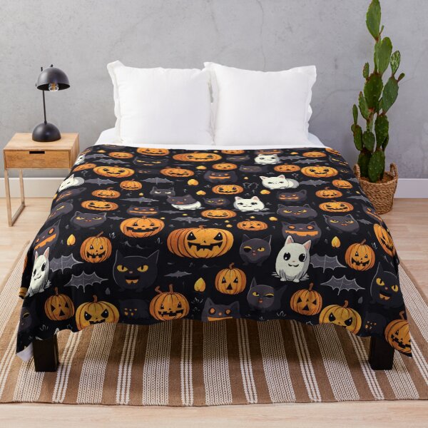 Item preview, Spooky Halloween night seamless pattern designed and sold by Phumtanis66.