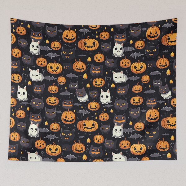 Item preview, Spooky Halloween night seamless pattern designed and sold by Phumtanis66.