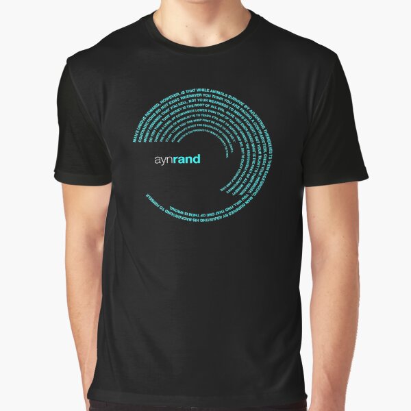 Artikel-Vorschau von Poster mit berühmten Zitaten von Ayn Rand [Aqua], designt und verkauft von CMYKStudio.