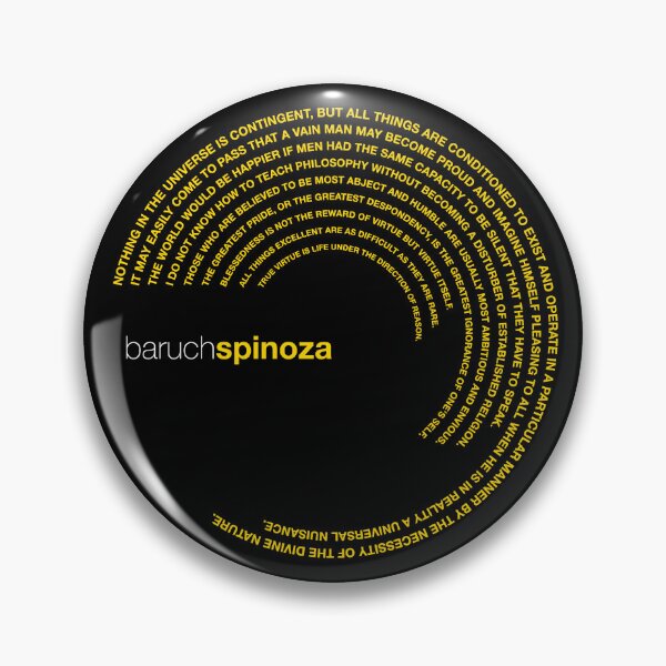 Item preview, Baruch Spinoza famous quotes poster [gold] designed and sold by CMYKStudio.