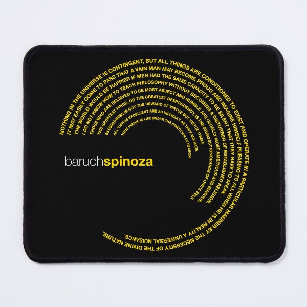 Item preview, Baruch Spinoza famous quotes poster [gold] designed and sold by CMYKStudio.