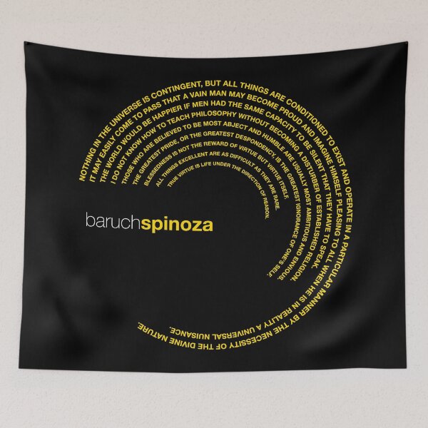 Item preview, Baruch Spinoza famous quotes poster [gold] designed and sold by CMYKStudio.