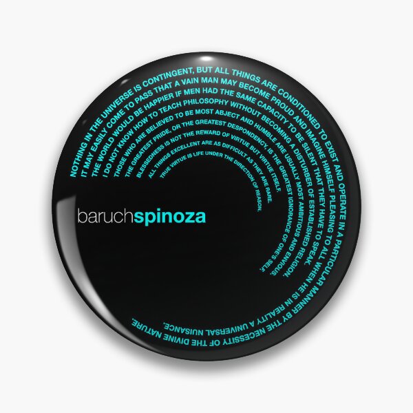 Item preview, Baruch Spinoza famous quotes poster [aqua] designed and sold by CMYKStudio.