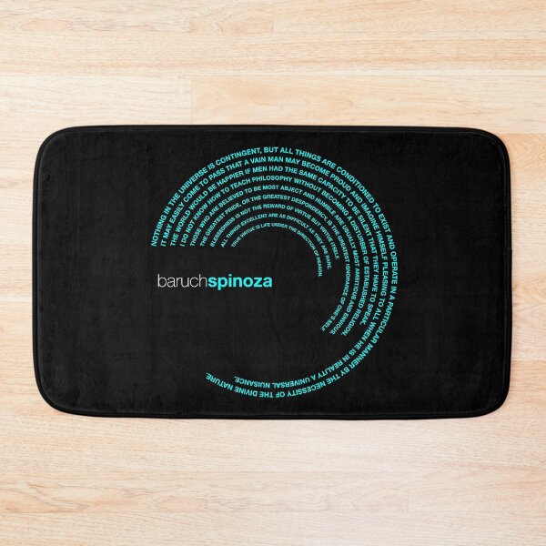 Item preview, Baruch Spinoza famous quotes poster [aqua] designed and sold by CMYKStudio.