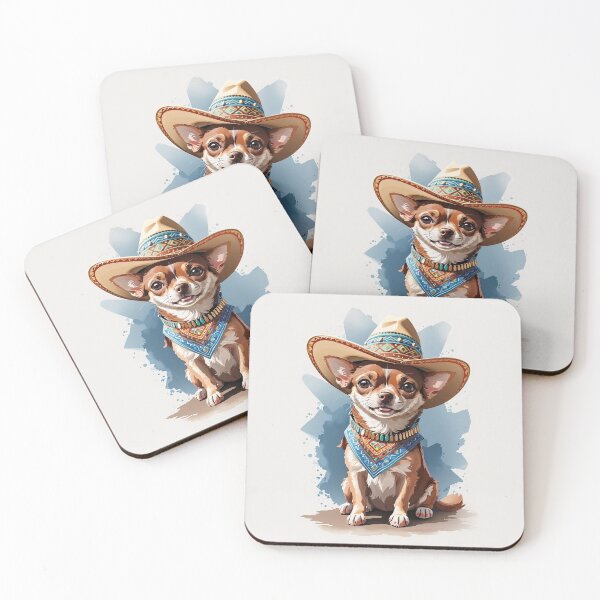 Item preview, Funny chihuahua, mexican style, illustration designed and sold by KlaudiDesignArt.