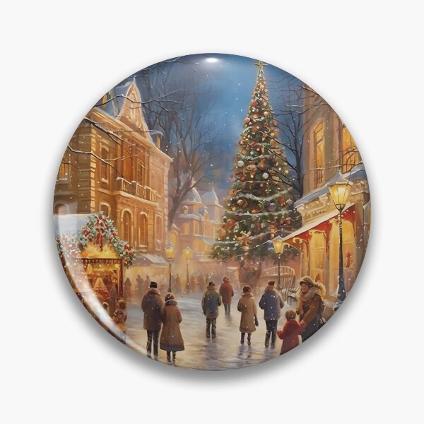 Item preview, Cozy stroll through a Winter Christmas Market designed and sold by Hibiskusmond.