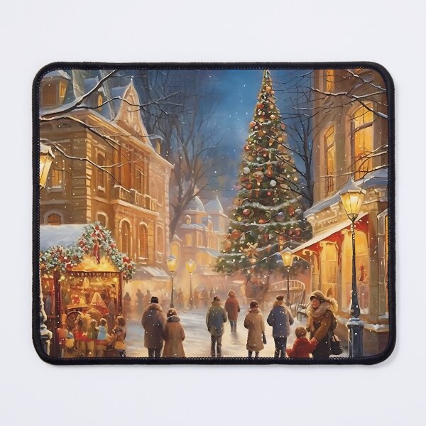 Item preview, Cozy stroll through a Winter Christmas Market designed and sold by Hibiskusmond.