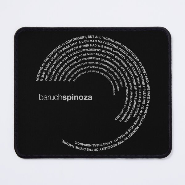 Item preview, Baruch Spinoza famous quotes poster [silver] designed and sold by CMYKStudio.