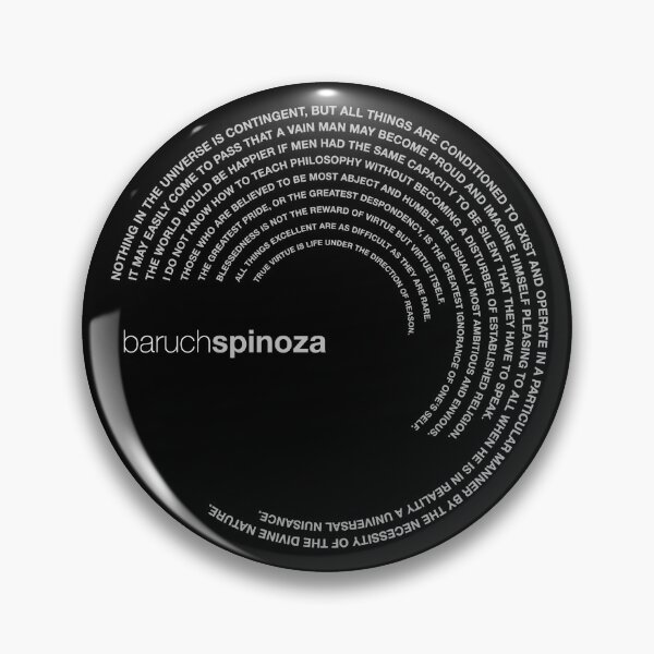 Item preview, Baruch Spinoza famous quotes poster [silver] designed and sold by CMYKStudio.