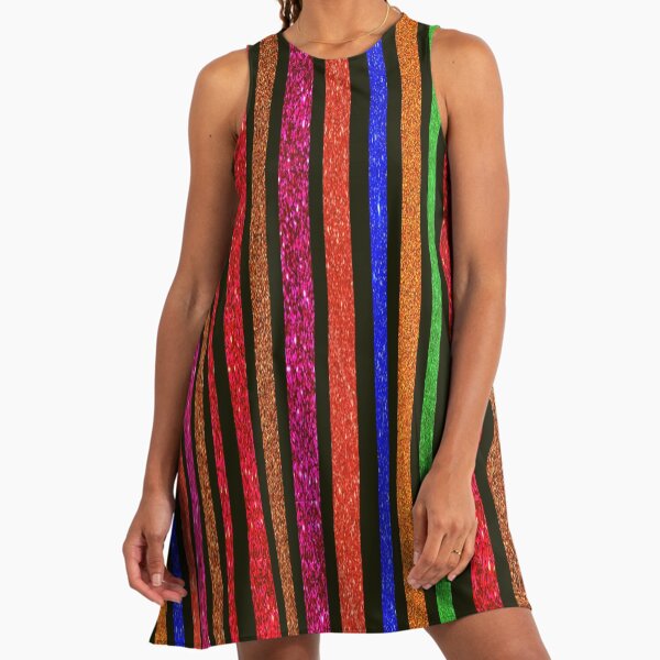 slim fit dress slacks MissJophiel Tie Straps Corset Rainbow Sequin Dress with Slit Rainbow Seequin / Tea Length / US30W