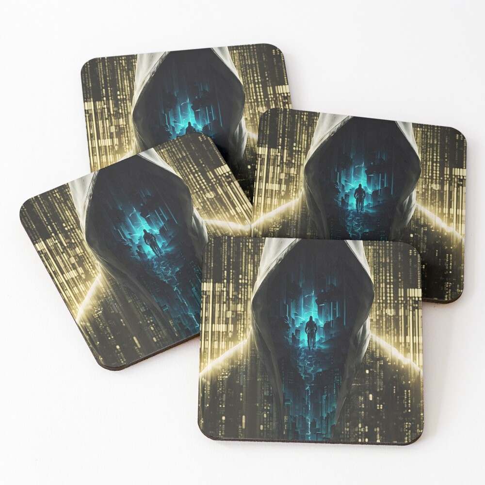Item preview, Coasters (Set of 4) designed and sold by ROKANDESIGNART.