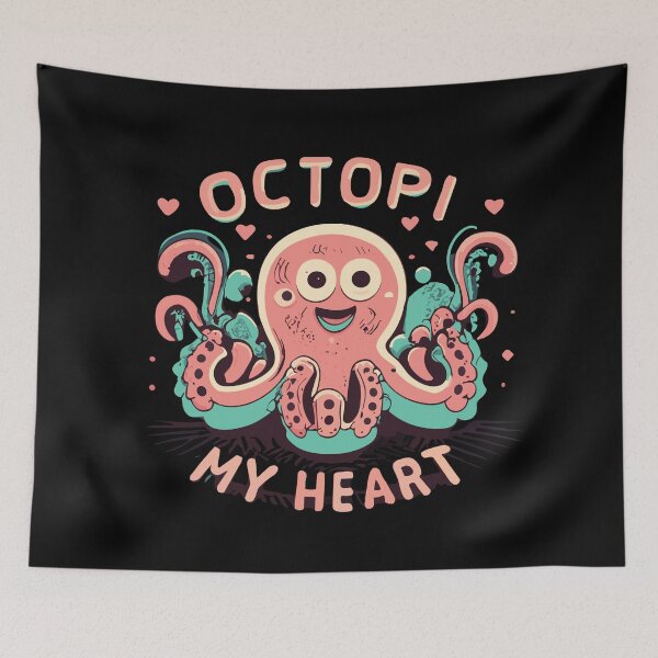 Item preview, Octopi My Heart Sea Life Shirt designed and sold by D3monic.