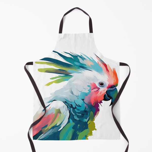 Item preview, African Parrot. Cool collared cockatoo parrot. For printing stickers, posters, prints on a T-shirt designed and sold by Anastasiia Yurevych.