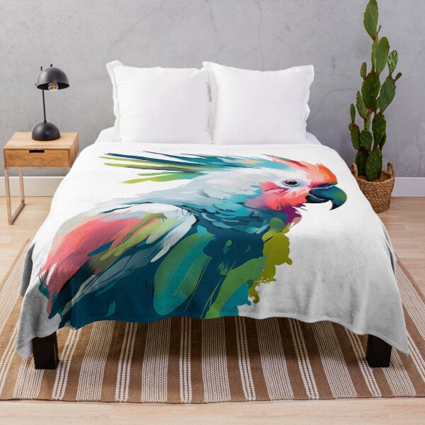 Item preview, African Parrot. Cool collared cockatoo parrot. For printing stickers, posters, prints on a T-shirt designed and sold by Anastasiia Yurevych.
