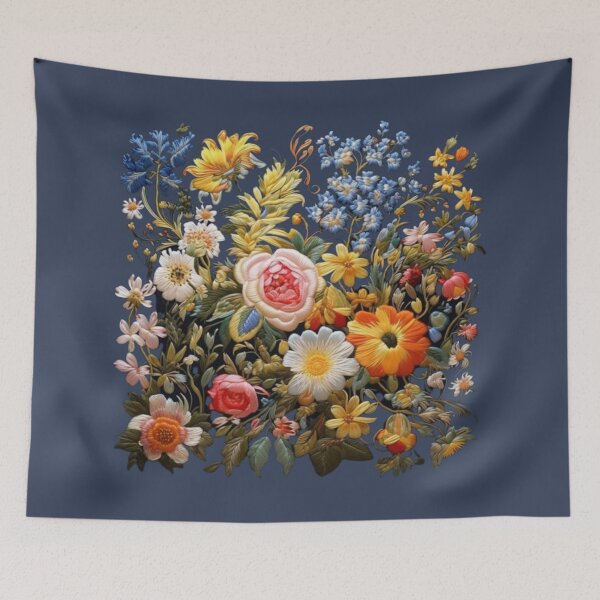 Item preview, Embroidered, style, flower ,picture designed and sold by Icon-Network.