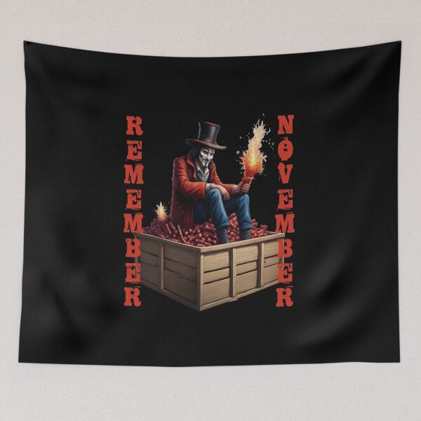 Item preview, Guy Fawkes Sitting On Top Of A Box Of Dynamite Remember November  designed and sold by taiche.