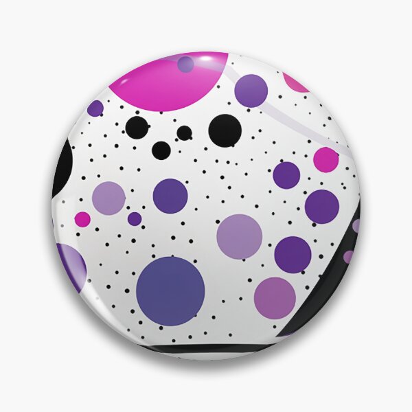 Item preview, Elegance in Abstraction: Black and Purple Design with Sleek Lines and Polka Dots designed and sold by PaintbrushPlace.