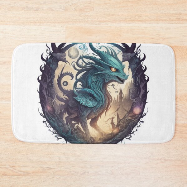 Item preview, Retro Cute tribal dragon fantasy design  designed and sold by risingphoenix6.