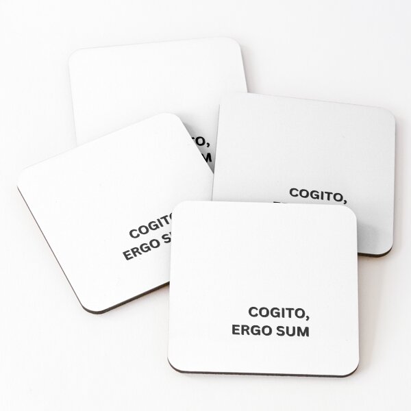 Item preview, Cogito, Ergo Sum-I Think, Therefore I Am Latin phrase designed and sold by HomeArtStudio.