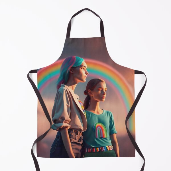 Item preview, Lesbian Couple - Two girls looking to the future designed and sold by Print4Shirt4You.