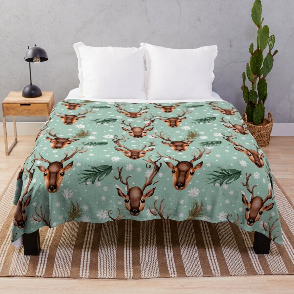 Item preview, Rustic Winter Charm Reindeer Patterns designed and sold by Tamas Das.
