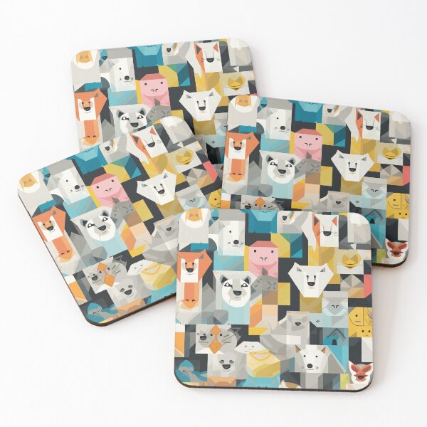 Item preview, Colorful animals seamless pattern 02 designed and sold by Phumtanis66.