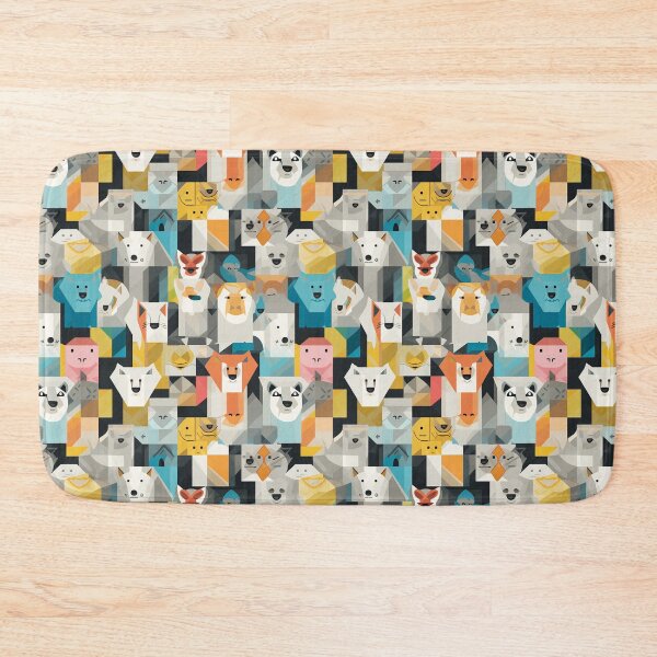 Item preview, Colorful animals seamless pattern 02 designed and sold by Phumtanis66.