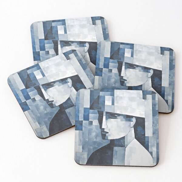 Item preview, Blue Abstract Portrait designed and sold by alacaz.
