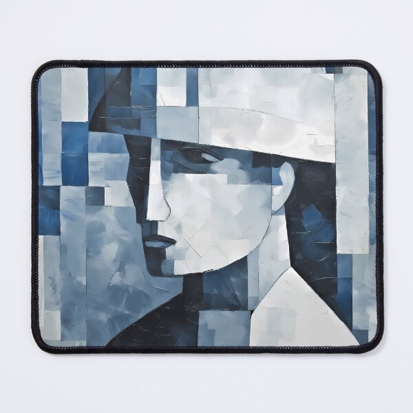 Item preview, Blue Abstract Portrait designed and sold by alacaz.