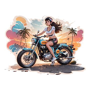 Bullet bike riding girl on sale