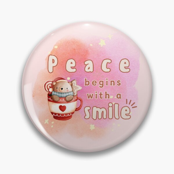 Item preview, Peace Begins with a Smile, bear in winter designed and sold by Mika2525-smile.