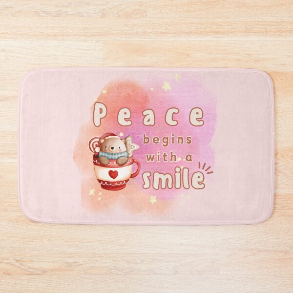 Item preview, Peace Begins with a Smile, bear in winter designed and sold by Mika2525-smile.
