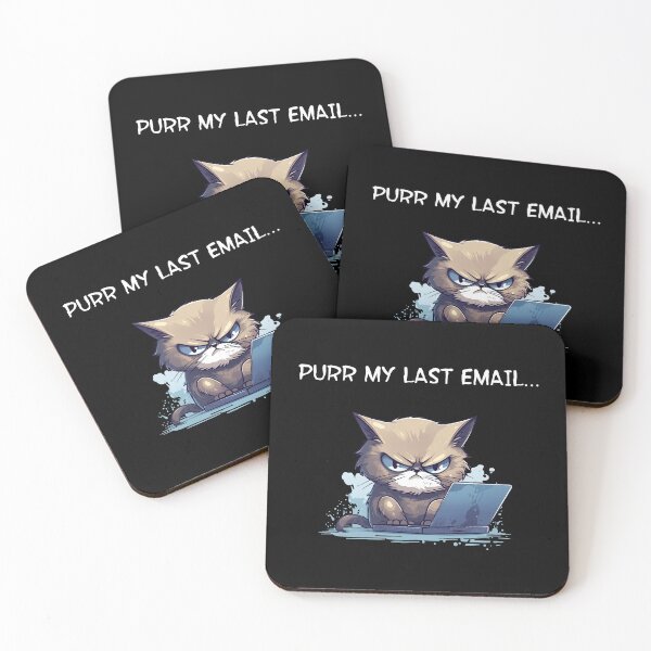 Item preview, Purr my last email designed and sold by OlmArtify.