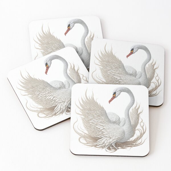 Item preview, The vector art logo of a swan displays elegance and grace in its simplistic yet captivating design. designed and sold by Best-Art-32.