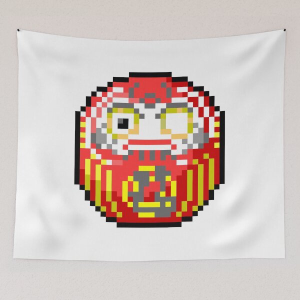 Item preview, Daruma - Japanese tradition, wish making, goal setting, Zen Buddhism, good luck charm, cultural symbol designed and sold by PixStickers.