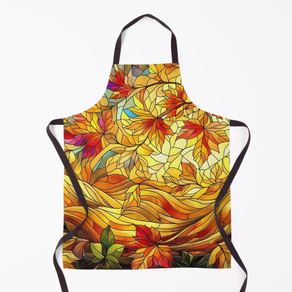 Item preview, Watercolor Autumn Leaves Staining Glass Pattern - Vibrant and Artistic Design designed and sold by lamp148.