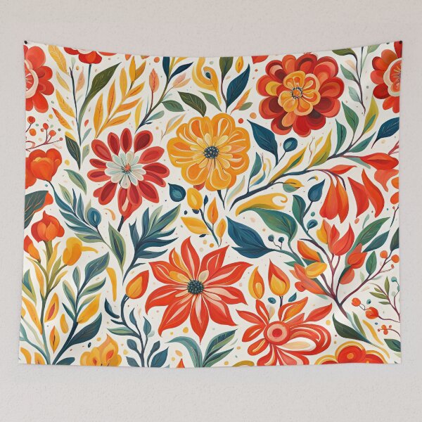 Item preview, Gouache Summer Flower Pattern. designed and sold by ARichArts.