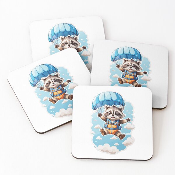 Item preview, Skydiving Racoon  designed and sold by LabZoidd.