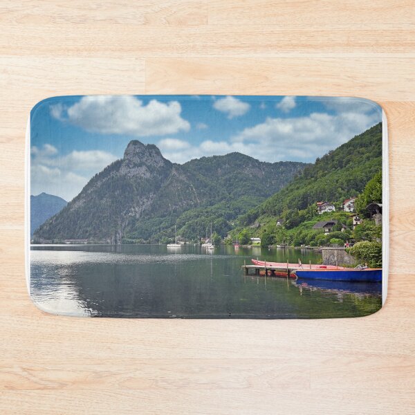 Item preview, Traunkirchen on Lake Traun Traunsee in Austria landscape designed and sold by goceris.