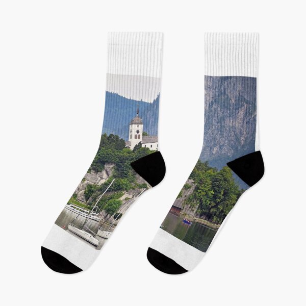 Item preview, Johannesberg chapel Traunkirchen on Traunsee landscape designed and sold by goceris.