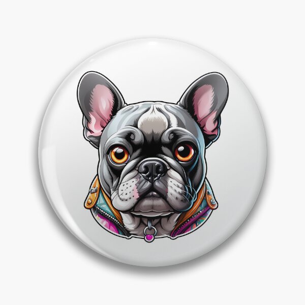 Item preview, Colourful French Bulldog Illustration designed and sold by PixelFixArt.