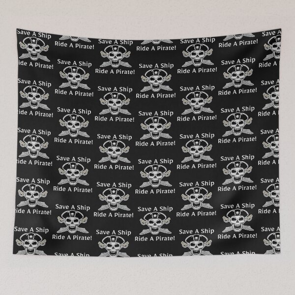 Item preview, Save a ship ride a pirate t shirt designed and sold by AlaskaCC.