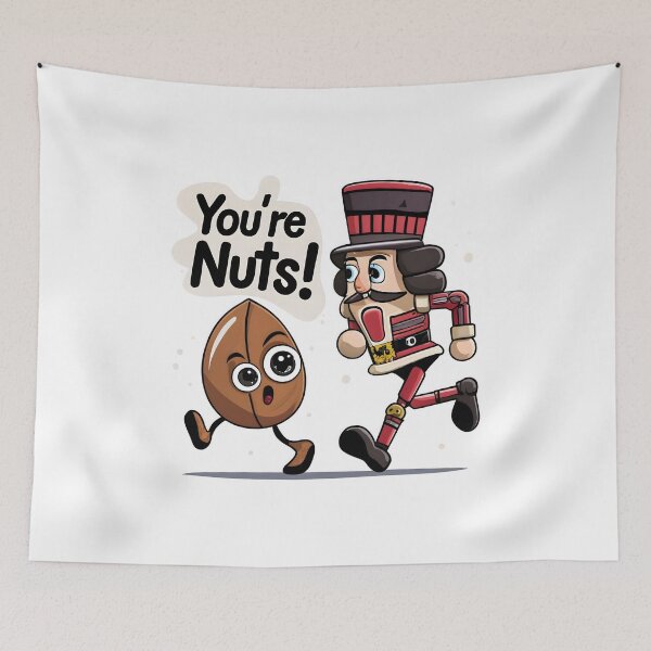 Item preview, You're Nuts! Funny Squirrel Humor - Nutty Squirrel Lover Gift designed and sold by ArtistriWear.