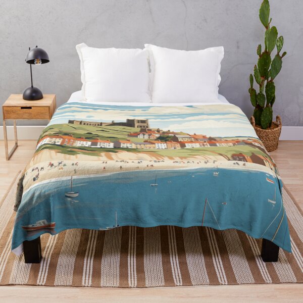 Item preview, A Vintage Travel Illustration of Whitby - England designed and sold by GoodOldVintage.