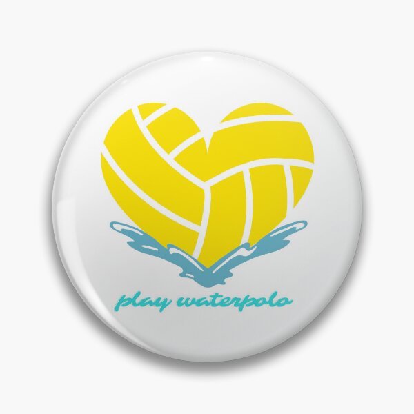 Item preview, Yellow Heart - play waterpolo designed and sold by waterpoloworld.